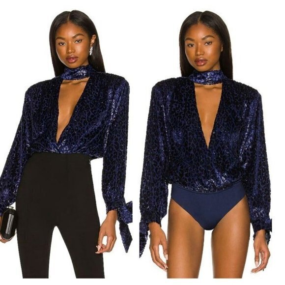 Lovers and Friends Estella Bodysuit - Navy